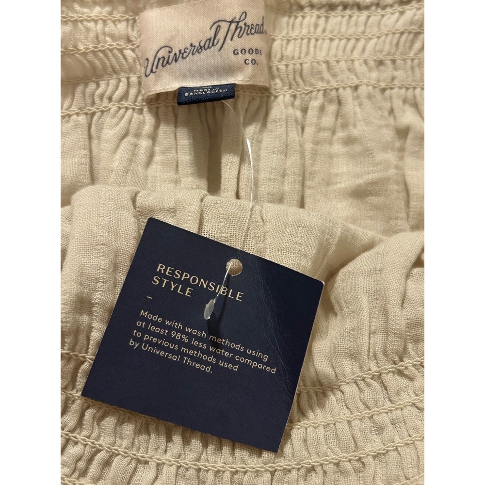 Universal Thread Gauze Strapless Linen Blend Smoc… - image 4